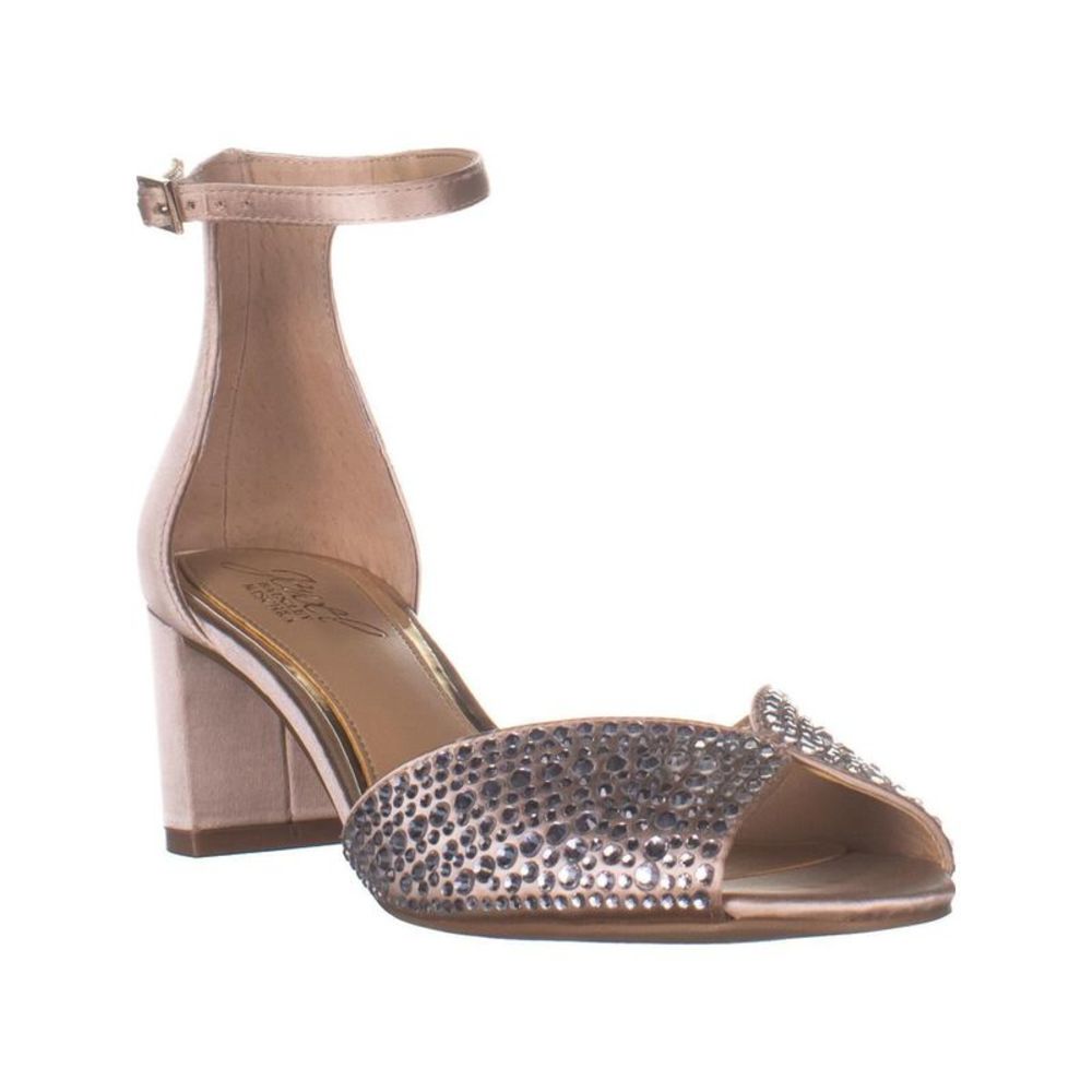 Jewel Badgley Mischka Rose Gold Sandals
